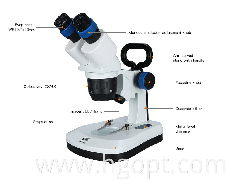 High Quality China Stereo Microscope Laboratory Use 2x 4x Binocular Compound Microscope5